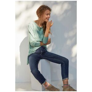 Anthropologie Maeve Women's Devine Tunic Top Long Sleeve Size XS Mint Green